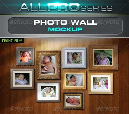 Photo Wall Mockup