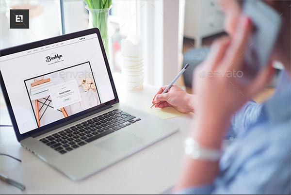 Photorealistic Website Mockup