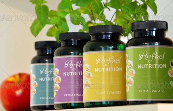 Photorealistic Pill Bottles Mock-up