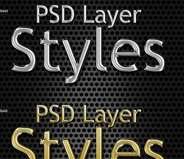 Photoshop Metal Text Styles