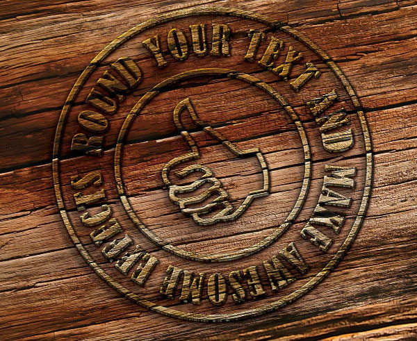 Photoshop 3D Wood Text