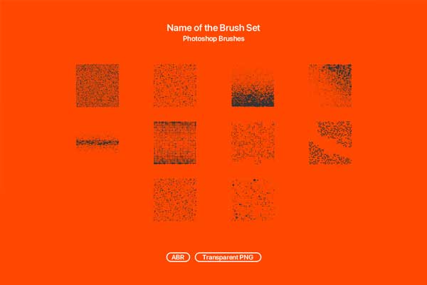 Photoshop 40 Halftone Brushes