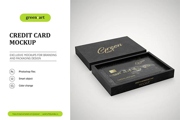 Photoshop Credit Card Mockup