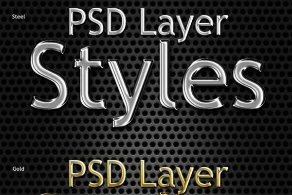 Photoshop Metal Text Styles