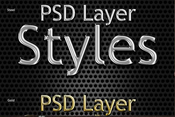 Photoshop Metal Text Styles