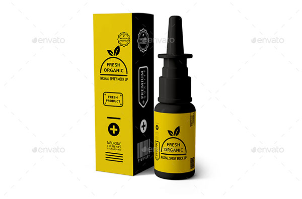 Photoshop Nasal Spray Mockup