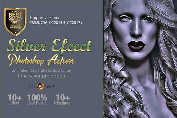 Photoshop Silver Color Effect