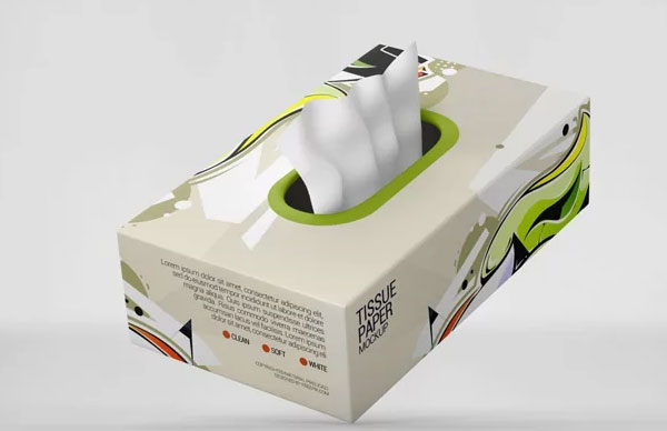 Photoshop Tissue Paper Box Mockup