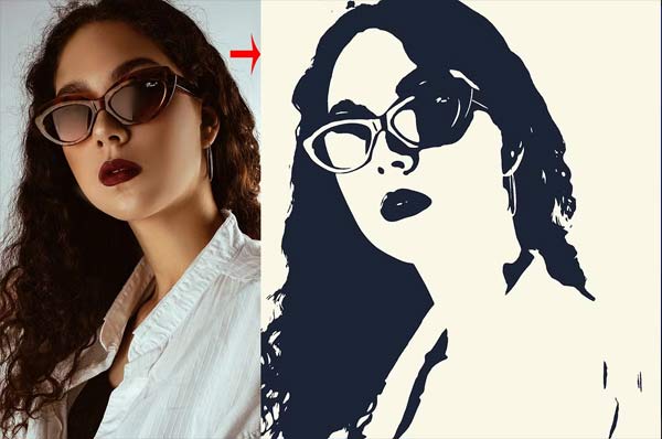 Photoshop Vector Art Action Design