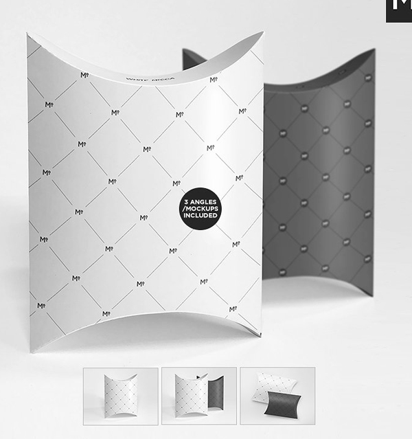 Pillow Box Mock-ups Set