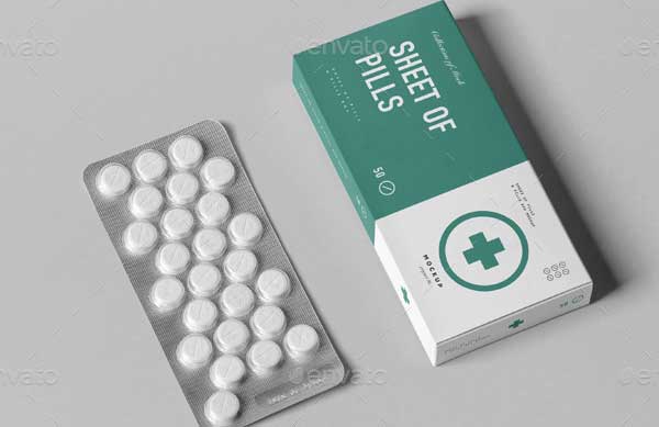 Pills Box Mockup