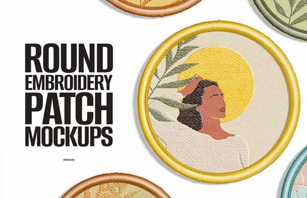 Pin Badge Mockup PSD