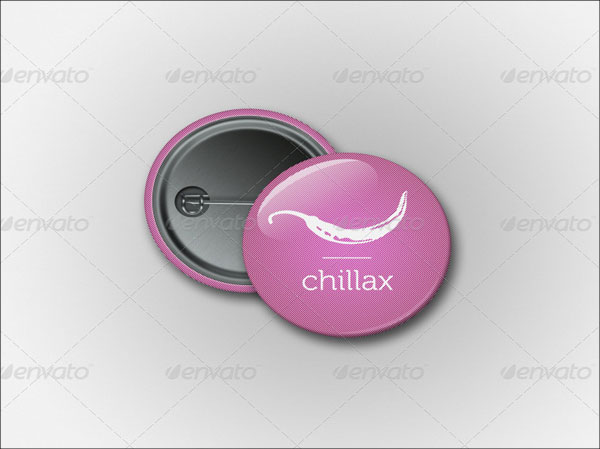 Pin Button Badge Mockup