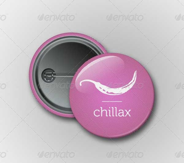 Pin Button Badge Mockup