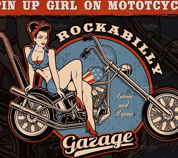Pin Up Girl Mockups