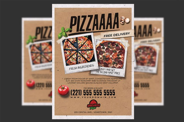 Pizza PSD Flyer Template