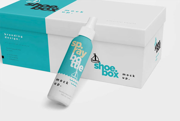 Plastic Spray Bottle Mockups