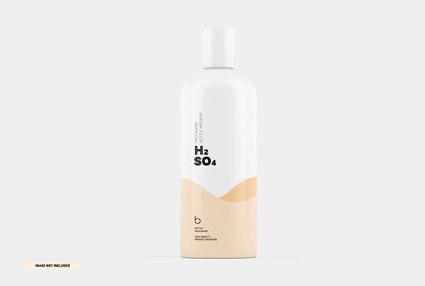 Plastic Shampoo Bottle Packaging Mockup Free