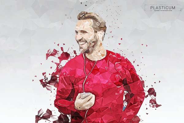 Plasticum Polygonal Art Photoshop Action