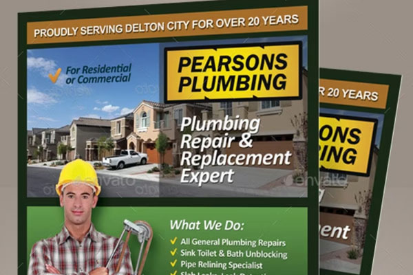 Plumbing Service Flyer Templates