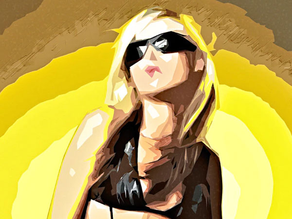 Polygonal Digital Painting Action