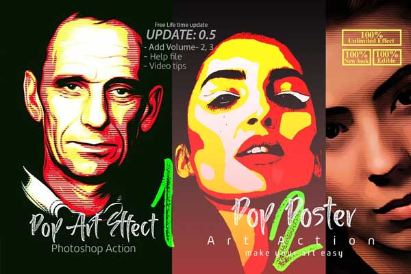 Pop Art Effect Photoshop Action