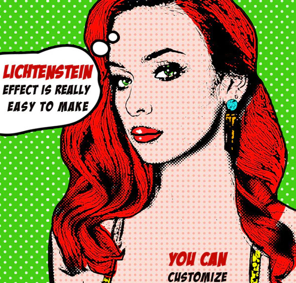Pop Art Lichtenstein Effect Photoshop Actions