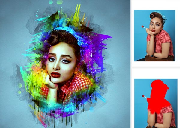 Pop Canvas Photoshop Action