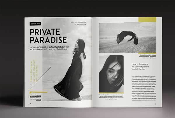 Portrait Minimal Magazine