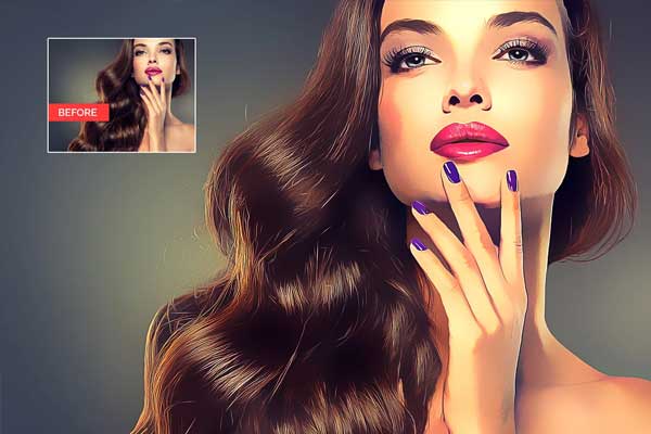 Portrait Painting Effect Photoshop Action