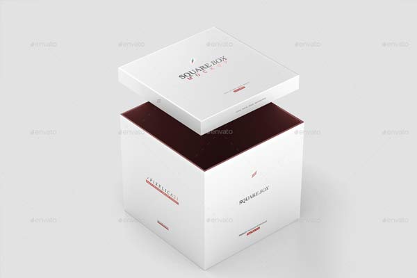 Premium Best Square Box Mockups