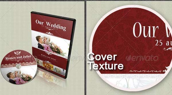 Premium Classy Wedding DVD Cover Templates
