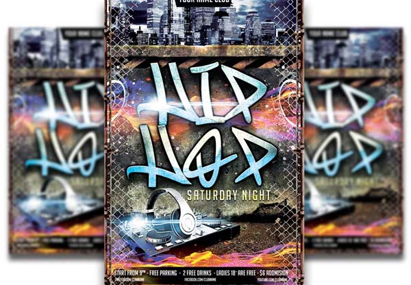 Premium Hip Hop Flyer Template