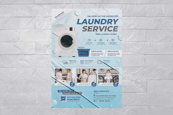 Premium Laundry Service Flyer Templates