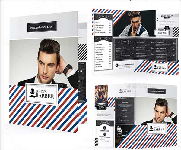 Print Barber Shop Brochure Bundle