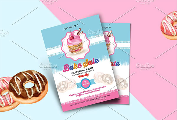 Print Bake Sale Flyer Template