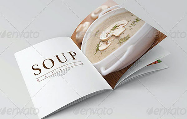 Print Healthy Food Magazine Template
