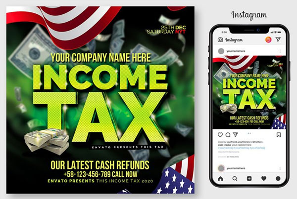 Printable Income Tax Flyer Template