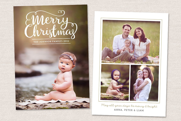 Printable Merry Christmas Card Template