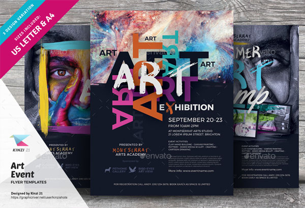 Printable Art Event Flyer Template