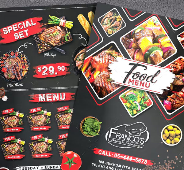 Printable BBQ Menu Template