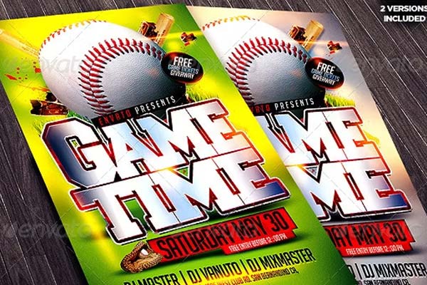 Printable Baseball Flyer Templates – Free & Premium PSD, Ai, Word, Doc, Vector, PNG, PDF, TIFF Formats Download