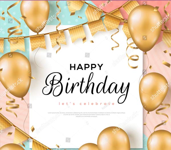 Printable Birthday Party Flyer Design Download