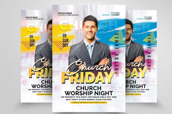 Good Friday Hill to Die On Church Flyer Template