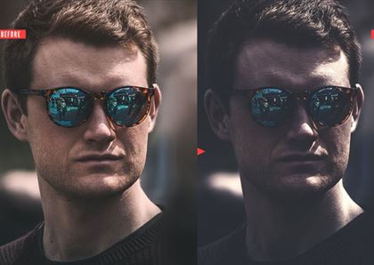 Printable Dark Light Photoshop Action