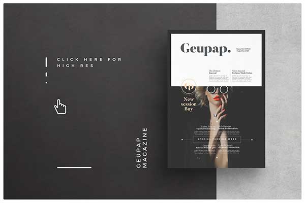 Printable Fashion Magazine Template