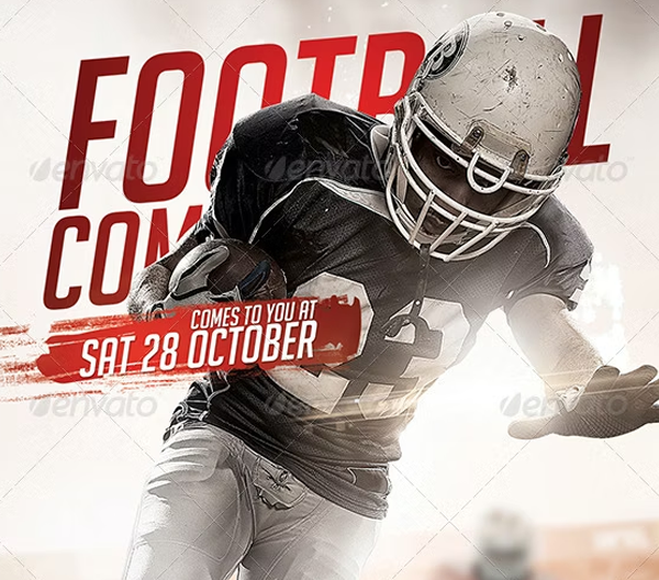 Printable Football Flyer Template