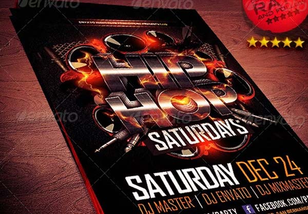 Printable Hip Hop Flyer Templates