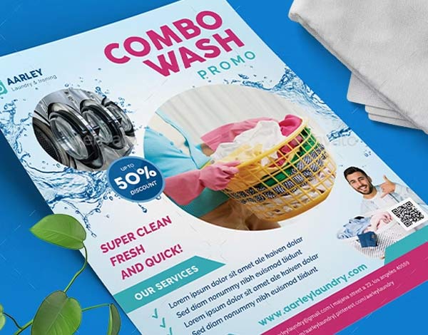 Printable Laundry Flyer Templates Download