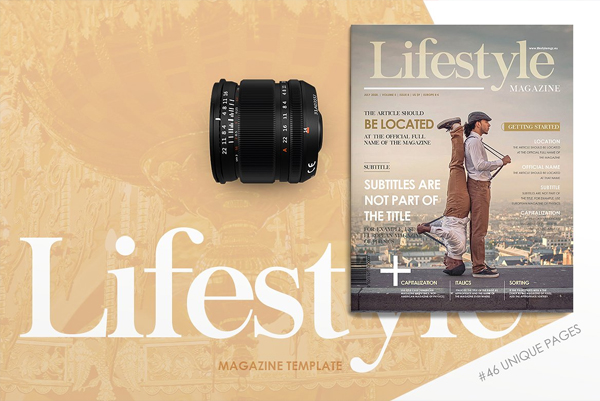 Printable Minimalist Magazine Design Template